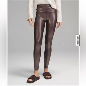 lululemon athletica Metallic Brown High-Rise Leggings